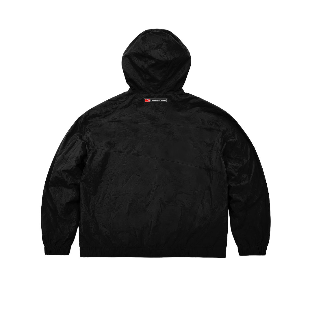 BLACK SPORT ZIP UP (HOOD)