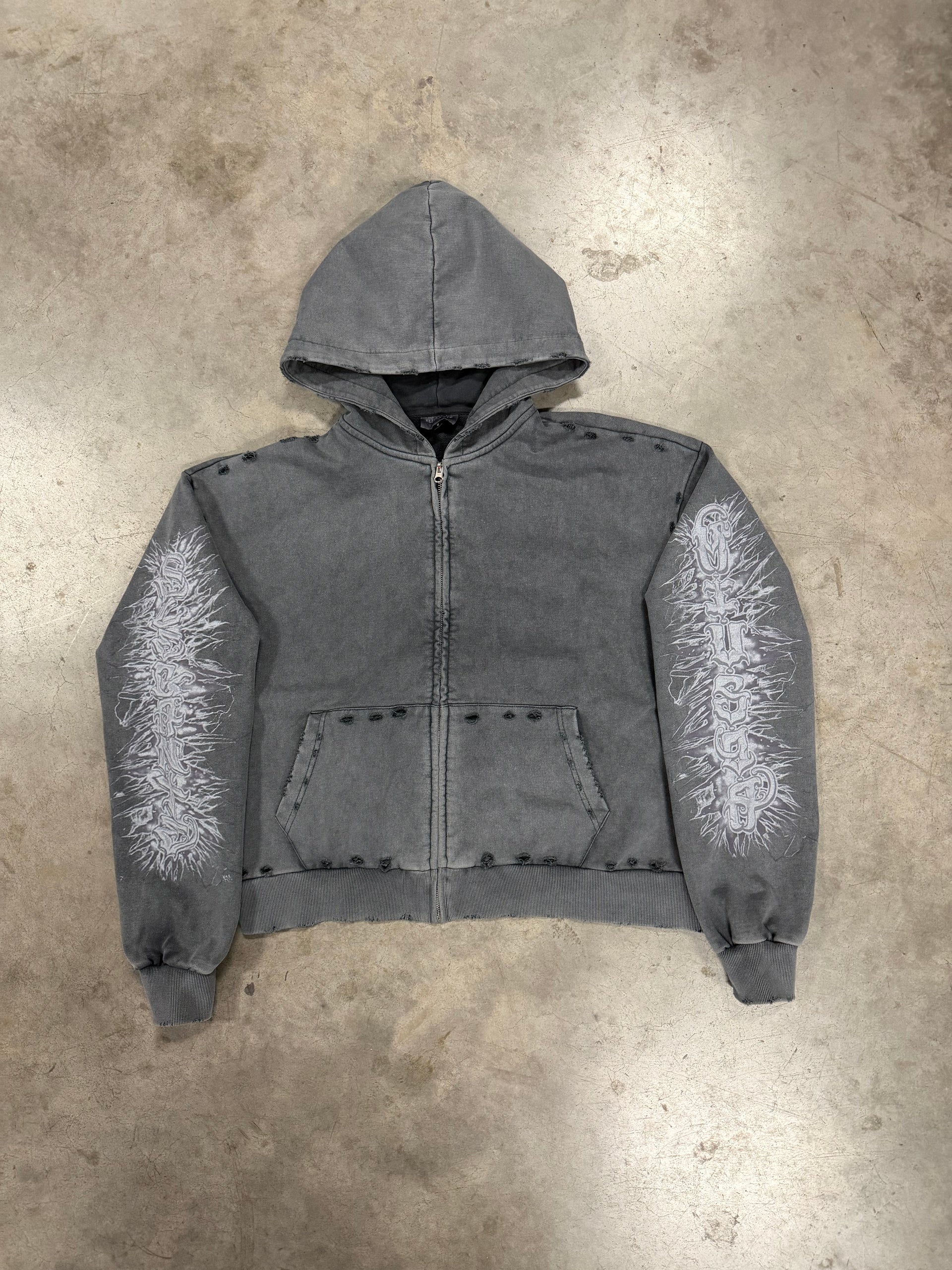 ELEGANTE GREY ZIP UP