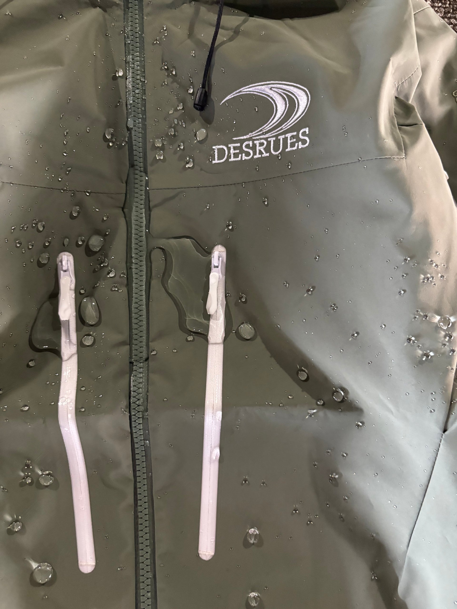 OLIVE GREEN RAIN JACKET