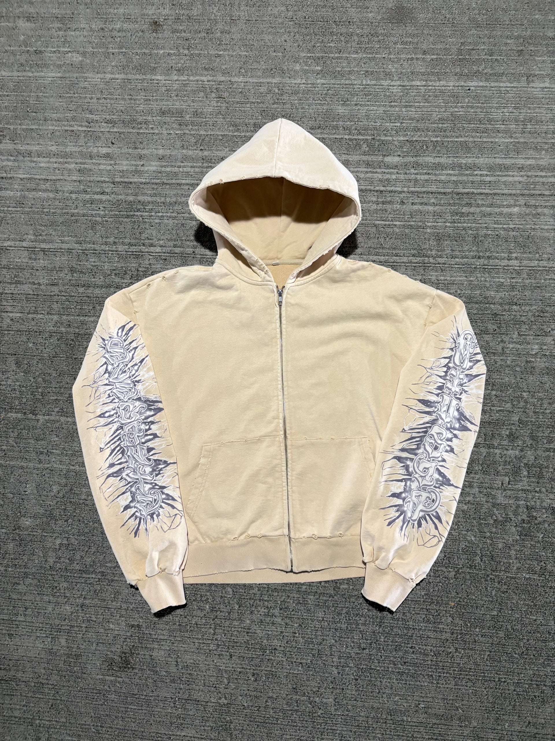 EM “BROKEN GLASS” ZIP UP