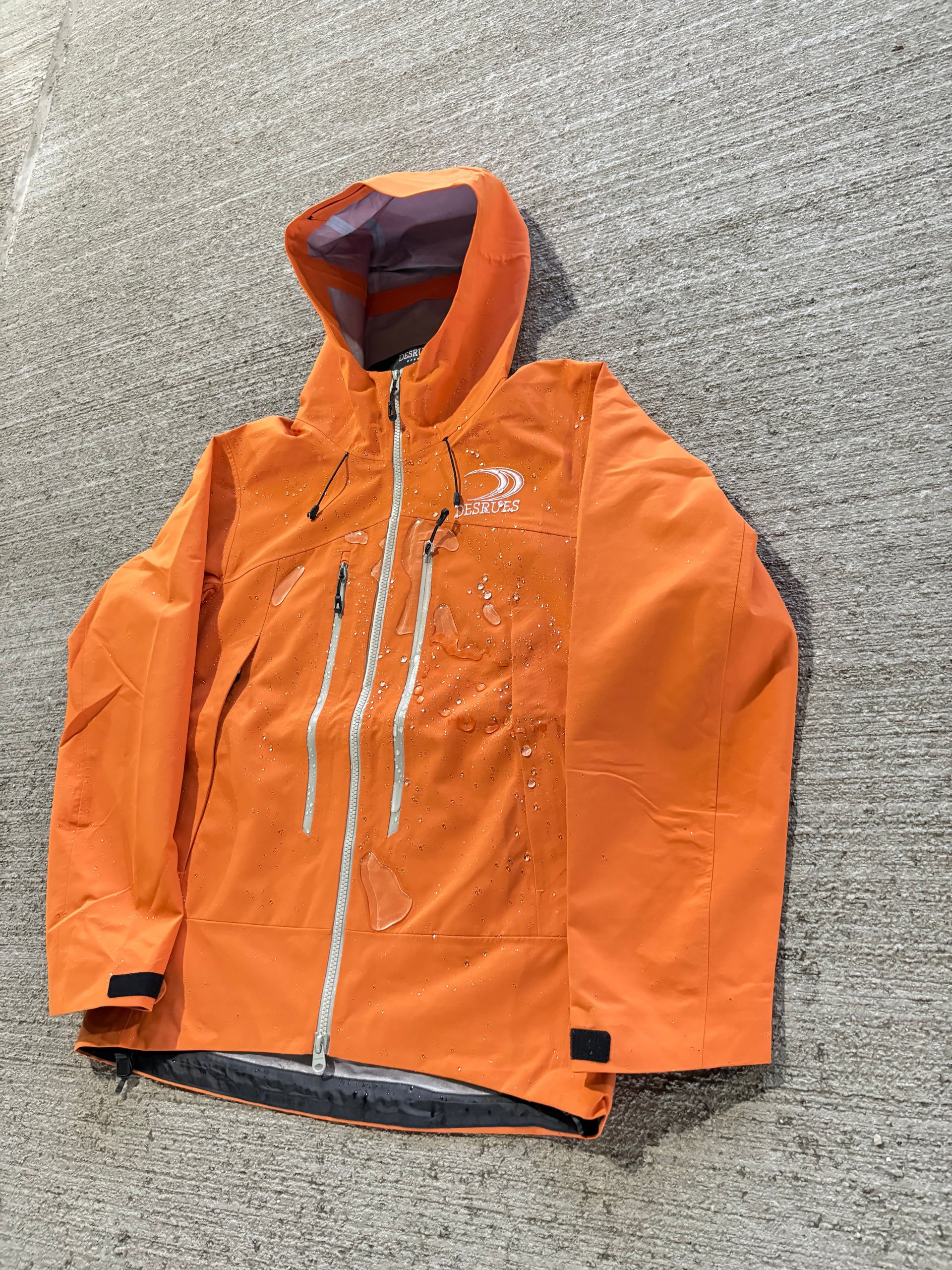 ORANGE RAIN JACKET