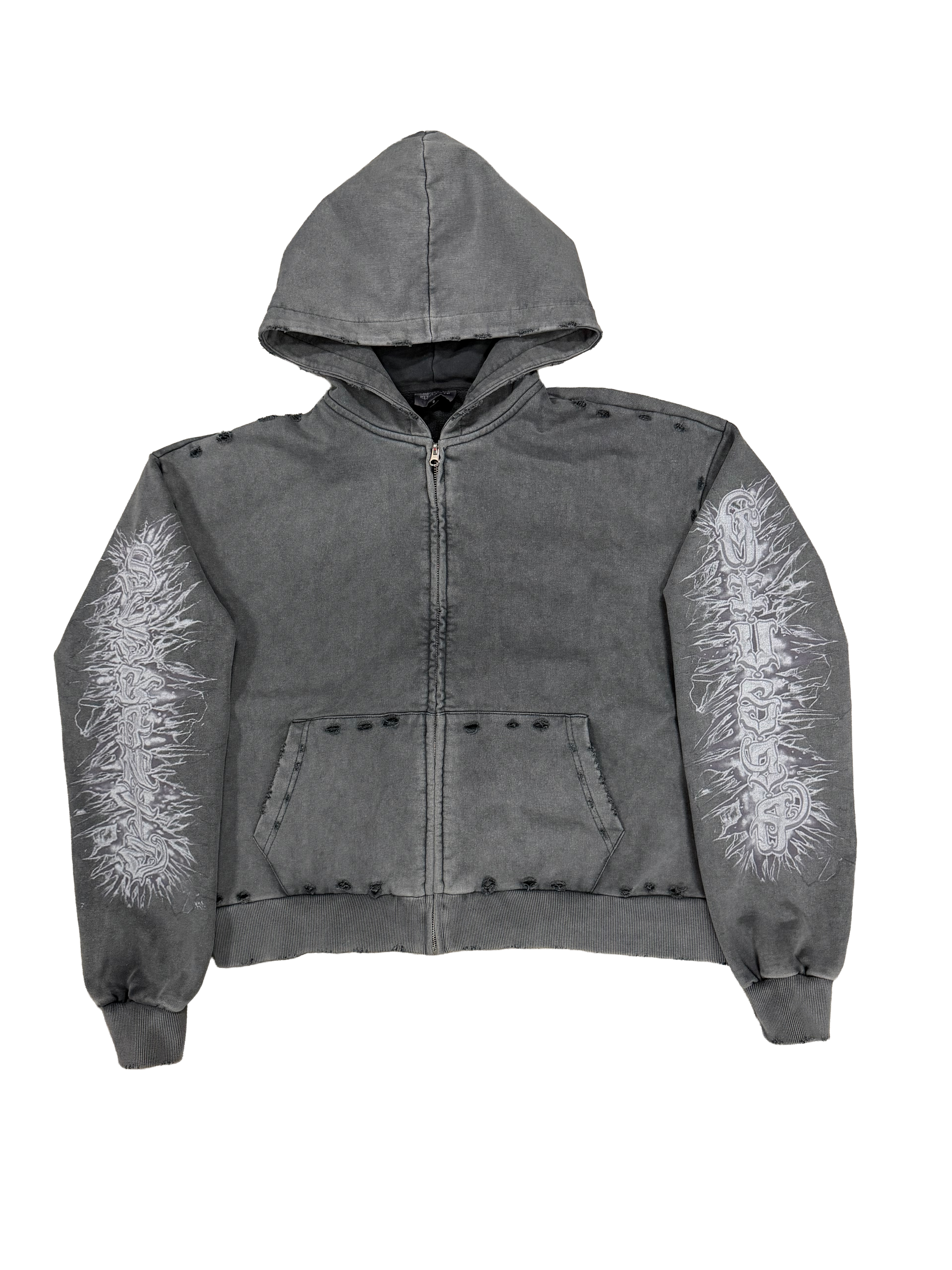ELEGANTE GREY ZIP UP