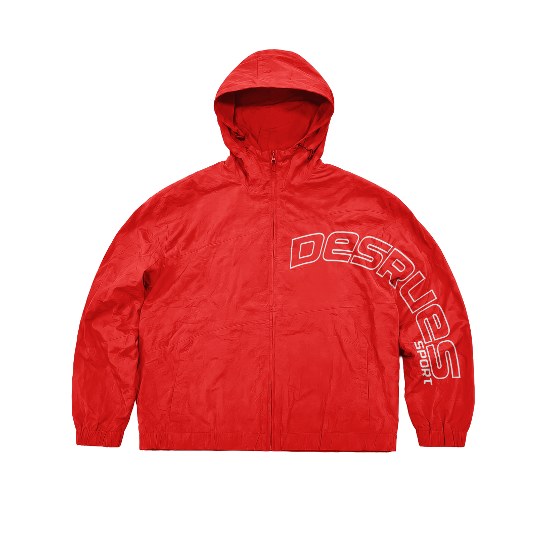 RED SPORT ZIP UP (HOOD)