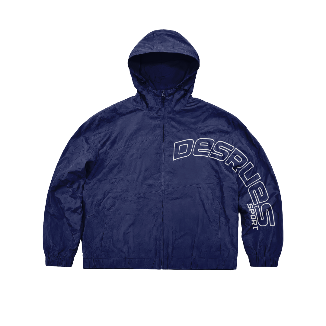NAVY SPORT ZIP UP (HOOD)