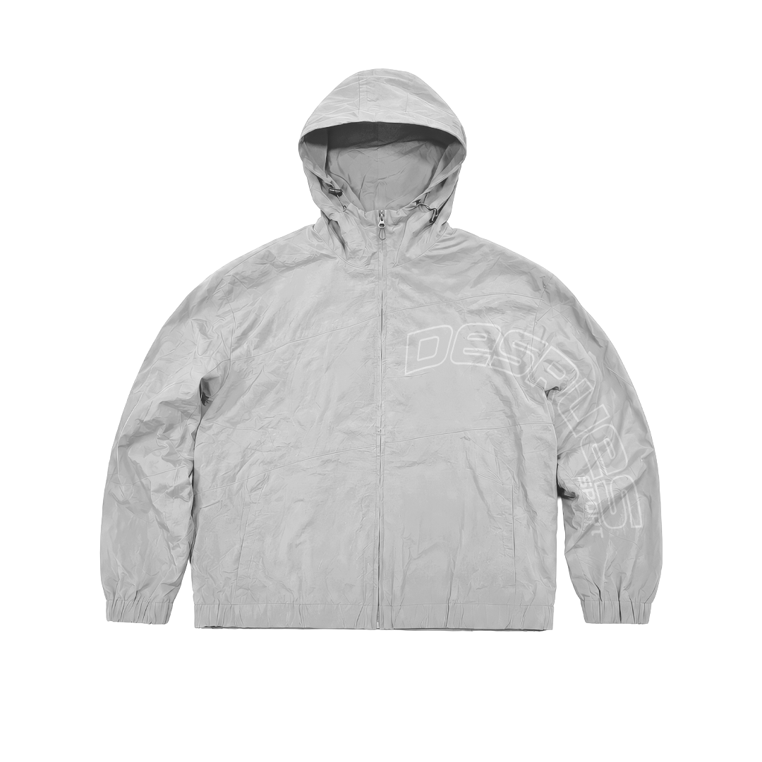 GREY SPORT ZIP UP (HOOD)