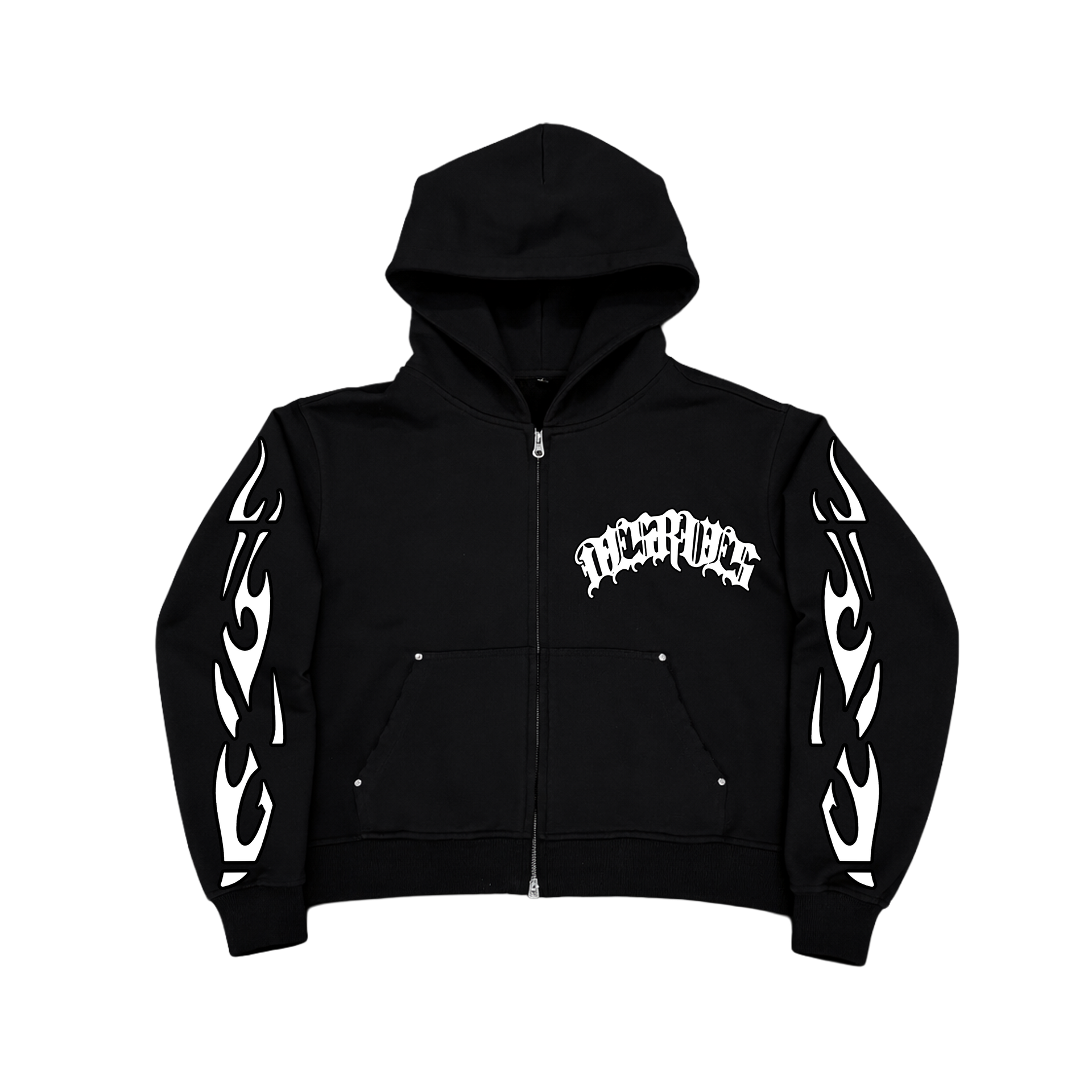 BLACK FLAME V2 ZIP UP
